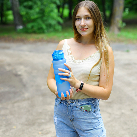 ZORRI-bouteille pour eau en plein air, sans BPA, sans BPA, sans BPA, pour les activités en plein air, sans fuite ► Photo 1/6