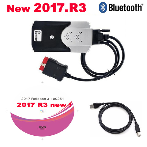 Scanner pour delphis avec bluetooth, outil de Diagnostic de voiture, obd2, vci vd ds150e pro plus (2016 R0 /2017.3 R3 avec keygen) ► Photo 1/4