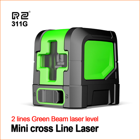 Niveaux Laser RZ niveau Laser vert auto nivellement Laser Horizontal Vertical outil de mesure croisée SW-311G 2 lignes Lasers niveleur ► Photo 1/6