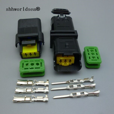 Shhworldsea-connecteur femelle mâle FCI pour PSA Peugeot citroën phare 3 broches, 211PL032S0049 211PC032S0049 ► Photo 1/6