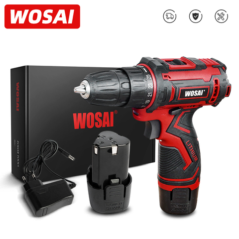 WOSAI – tournevis électrique sans fil série MT 12V, perceuse sans fil à 2 vitesses, pilote électrique sans fil pour la maison, batterie au Lithium-Ion, outils électriques ► Photo 1/6