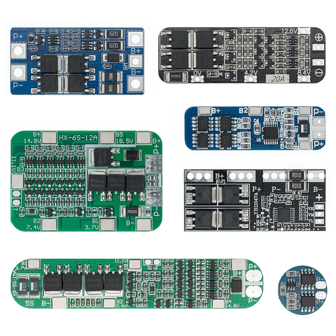 Carte de Protection cellulaire, BMS 5a 10a 15a 20a 30a, pour batterie Lithium Li-ion 2S/3S/4s/5s, chargeur 18650 ► Photo 1/6