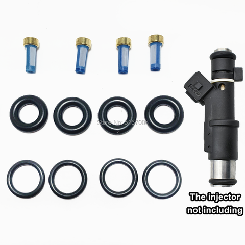 Kits de réparation d'injecteur de carburant, vente en gros de 4 ensembles, pour Peugeot 206 307 406 407 607 806 807 Expert 2.0/16V 1984E2 01F002A (AY-RK901) ► Photo 1/6