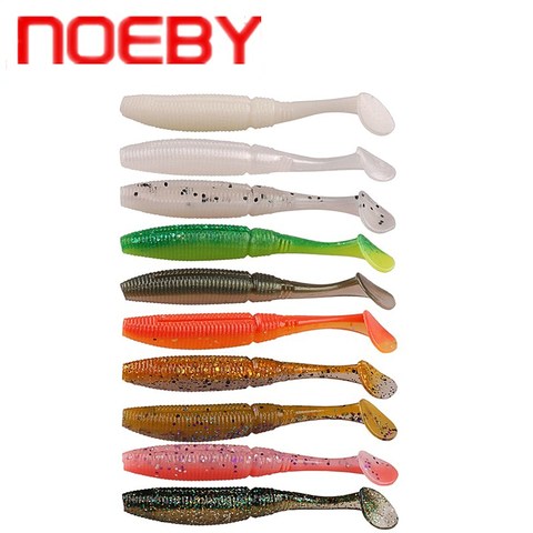 NOEBY Pêche Leurres Shad 13 cm/15 cm t-queue Doux Appât Silicone Appâts Leurre Souple Peche Articulos de Pesca Gabarit Pêche À la Mouche S'attaquer ► Photo 1/6