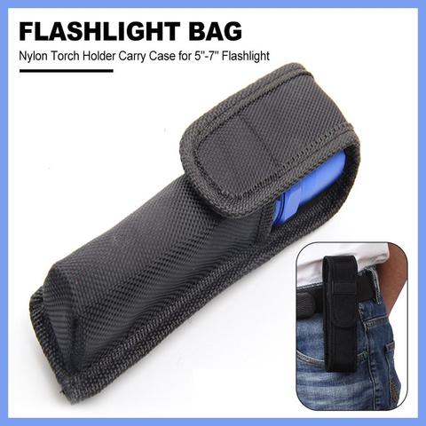 Lampe de poche poche torche LED étui en plein air Camping randonnée Molle Led lenser lampe de poche sac pour la chasse ► Photo 1/6