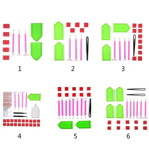 Ensemble d'outils de peinture diamant, nouveaux accessoires de bricolage, stylo de broderie, point de croix ► Photo 1/6