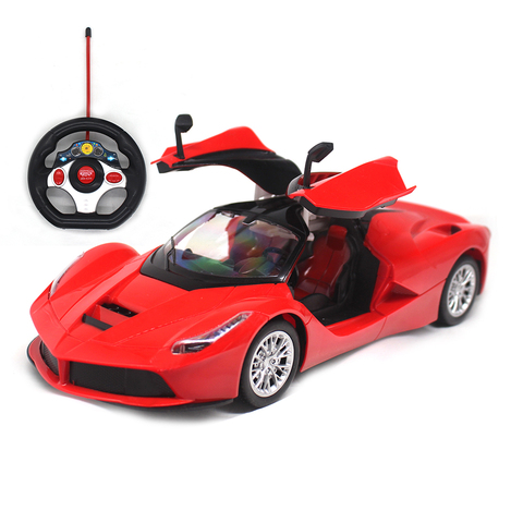 1:14 RC voiture télécommande voitures Machines sur la Radio contrôle jouets pour garçons porte peut ouvrir Flash lumières batterie Rechargeable 6066 ► Photo 1/6