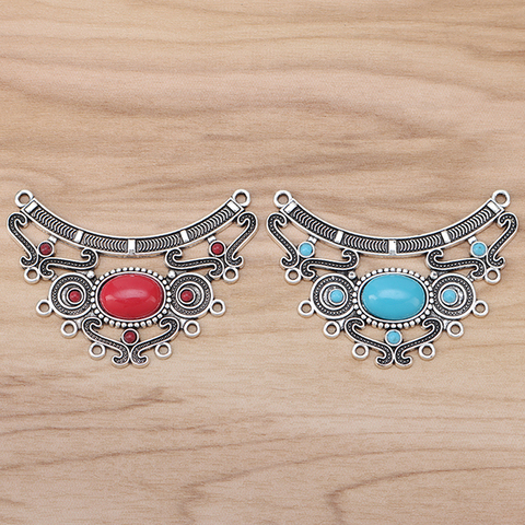 2 pièces grand Boho lustre Multi brin connecteur breloques pendentifs pour collier bijoux faisant des résultats ► Photo 1/5