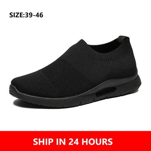 Xiaomi chaussures de course légères chaussures de Jogging respirant homme baskets sans lacet mocassins chaussure hommes chaussures décontractées taille 46 livraison directe ► Photo 1/6