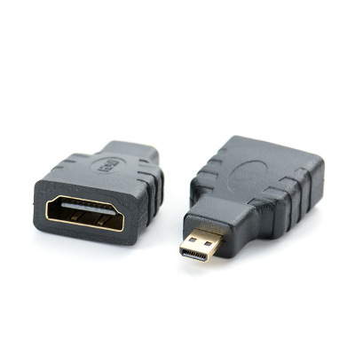 Adaptateur micro-hdmi vers HDMI plaqué or 1080P Micro HDMI mâle vers adaptateur d'extension femelle HDMI Standard ► Photo 1/1