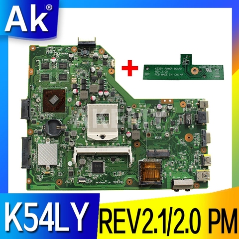 AK K54LY carte mère d'ordinateur portable pour For Asus K54L K54LY X54H X54H K54HR X84H Test original mai'nboard REV2.1/2.0 PM ► Photo 1/5