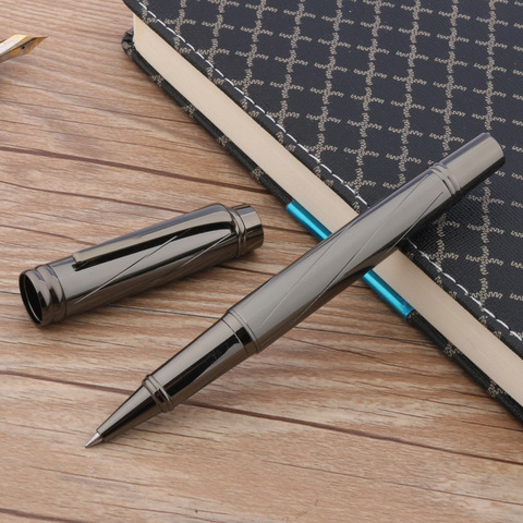 Stylo RollerBall de luxe gris standard de haute qualité, classique et élégant, stylo à encre suisse, fournitures de bureau ► Photo 1/6