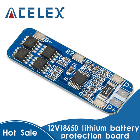 3S 10A 12V Lithium batterie chargeur Protection carte Module pour 3 pièces 18650 Li-ion batterie cellule charge BMS 11.1V 12.6V ► Photo 1/6