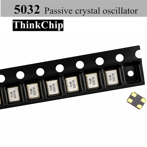 Kit d'oscillateur à cristal passif 5032, 50 pièces, 5.0x3.2mm, 12/16/20/24/25/26/27/30/32/40MHZ, série SMD ► Photo 1/3