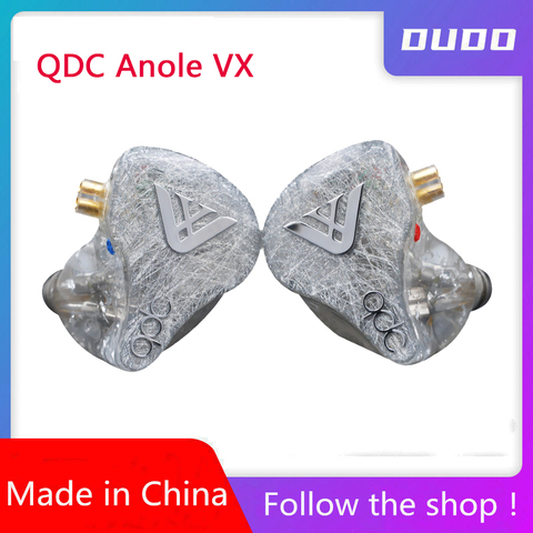 QDC – écouteurs professionnels VX Anole V6, à Armature équilibrée, haut de gamme, bouchons d'oreille personnalisés, réglage HiFi, PK Anole ► Photo 1/6