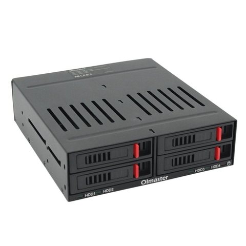 Oimaster He-2006 4 emplacements Sata support interne 2.5 pouces boîtier de disque dur support Mobile interne avec indicateur Led ventilateur intégré ► Photo 1/6