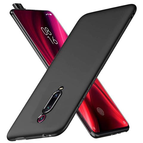 Coque de protection arrière en TPU, Ultra-mince, souple, noir, en Silicone, pour Xiaomi Mi 9T / 9T Pro ► Photo 1/4