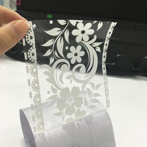 10cm * 10m dentelle fleur Stickers muraux PVC étanche adhésif fenêtre mur taille ligne miroir bande décoration de la maison ► Photo 1/6