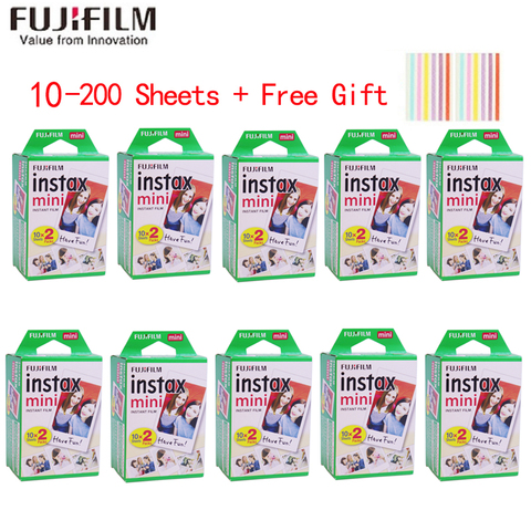 10-200 feuilles Fujifilm instax mini 11 9 film bord blanc 3 pouces de large film pour appareil Photo instantané mini 8 7s 25 50s 90 papier Photo ► Photo 1/6