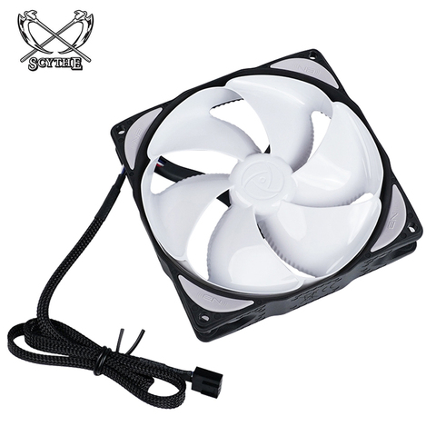 SCYTHE-ventilateur 4 broches, PWM, ordinateur super silencieux, longue durée, noir et blanc, B14/12 hp, recommandation professionnelle, vendeur NB-ELOOP ► Photo 1/6