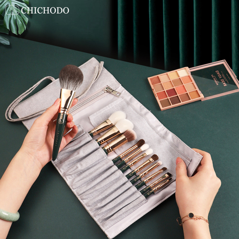 CHICHODO – brosse de maquillage, série de brosses cosmétiques à nuage vert, stylos de beauté animaux/fibres de haute qualité, outil de maquillage professionnel ► Photo 1/5