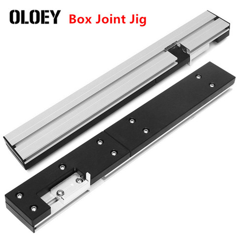 30x60x450mm Aluminum Box Joint Jig Kit For Miter Gauge Sawing Assembly Ruler Woodworking Tool for Table Saw Router Accessories ► Photo 1/6