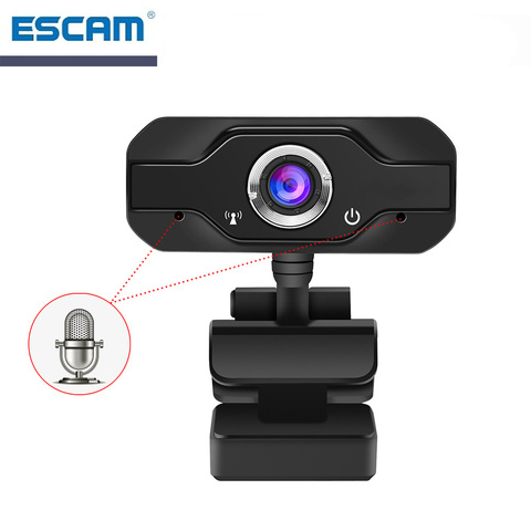 Webcam Pro HD 1080 px USB avec double micro intelligent intégré, caméra Web pour ordinateur de bureau, portable et PC de jeu, windows 10/8 ► Photo 1/6