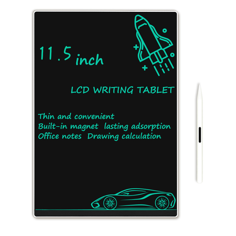 Tablette d'écriture LCD ultramince avec aimants intégrés, écran complet de 11.5 pouces pour dessin graphique, planche à mémo pour le travail et la maison ► Photo 1/6