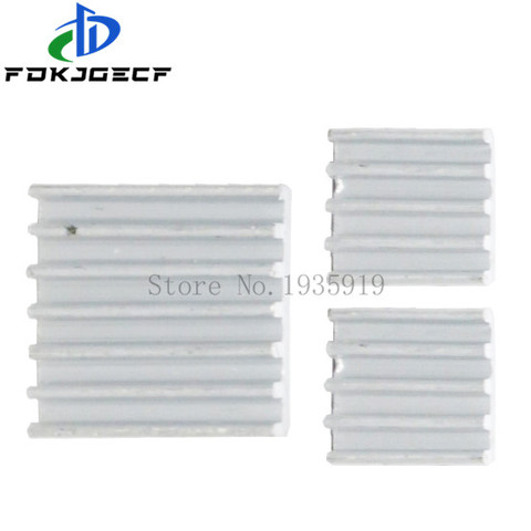 Ensemble de dissipateurs de chaleur adhésifs en aluminium pur, radiateur pour refroidissement de Raspberry Pi 2 B, 1 lot de 3 pièces ► Photo 1/3