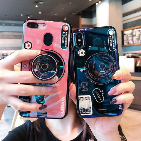 Coque en Silicone souple avec support pour appareil photo, étui pour Redmi Note 9S, 9 Pro, Mi 10, 10T Pro, 7, 8T, 8 Pro ► Photo 1/6