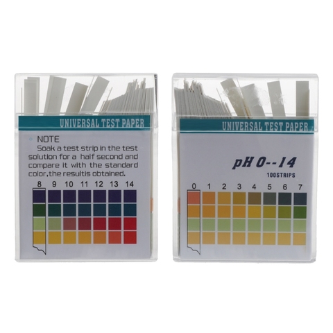 100 bandes 0-14 PH acide alcalin indicateur papier eau salive Litmus Kit de test ► Photo 1/6