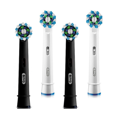 Oral B remplacement brosse à dents tête poils souples recharge croix Action dents propres en profondeur brosse à dents électrique brosse ronde tête oral-b ► Photo 1/6