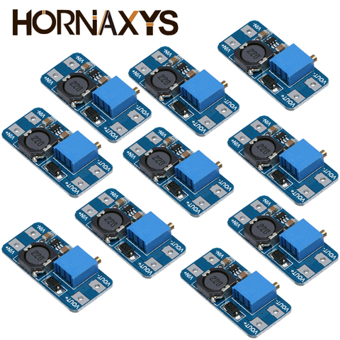 Module d'amplification réglable MT3608 DC-DC, 2a DC, convertisseur de puissance, 2V-24V à 5V, 9V, 12V, 28V ► Photo 1/6