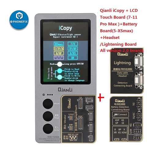 Qianli iCopy Plus – écran LCD couleur d'origine, programmeur de réparation pour iPhone 11 Pro Max XR XSMAX XS 8P 8 7P 7 Vibration/tactile ► Photo 1/6