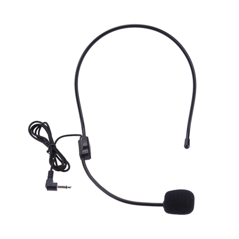 ALLOYSEED Portable Casque Microphone Filaire 3.5mm Jack Micro À Condensateur Universel Pour Haut-Parleur Pour Tour Guide Enseignement Conférence ► Photo 1/6