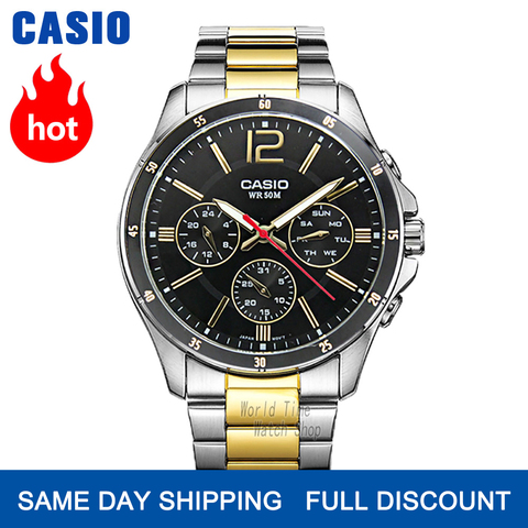 Casio montre-bracelet hommes top marque de luxe montre à quartz étanche hommes lumineux montre sport militaire montre часы мужские relogio masculino reloj hombre erkek kol saati zegarek meski MTP-1374 ► Photo 1/4