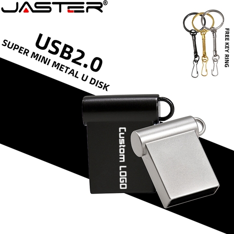 Mini métal USB 2.0 clé USB 4GB 8GB 16GB 32GB 64GB 128GB LOGO personnalisé stylo conduit 100% capacité réelle clé USB ► Photo 1/6