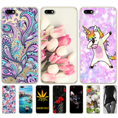 Coque de protection arrière en TPU souple, 5.45 pouces, pour Huawei Honor 7S/ 7A/7A Prime ► Photo 1/6