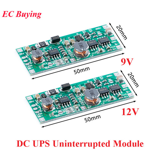 Module de charge ininterrompu DC UPS 5V-12V à 9V 12V 1A 18650 batterie au Lithium, panneau de commande de tension d'alimentation ► Photo 1/5