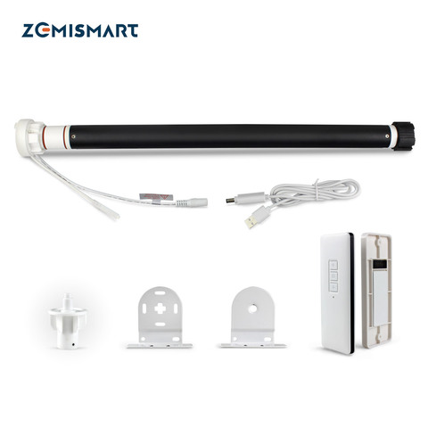 Zemismart – moteur d'ombre à rouleau Zigbee 3.0, batterie intégrée pour Tube de 38mm, Tuya Smart Life, contrôle via application Alexa Google Home ► Photo 1/6