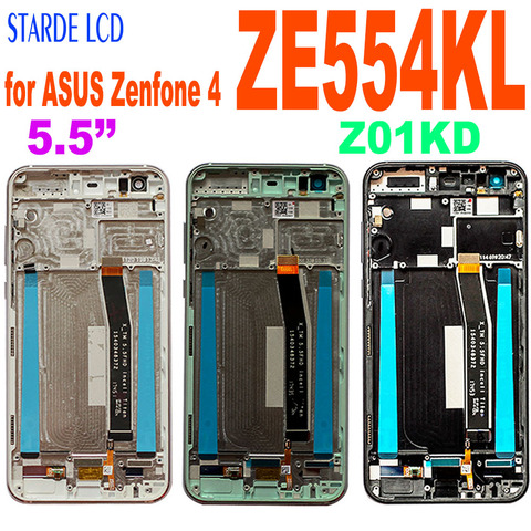 Bloc écran tactile LCD de remplacement avec châssis, 5.5 pouces, pour ASUS ZenFone 4 ZE554KL Z01KD ► Photo 1/6