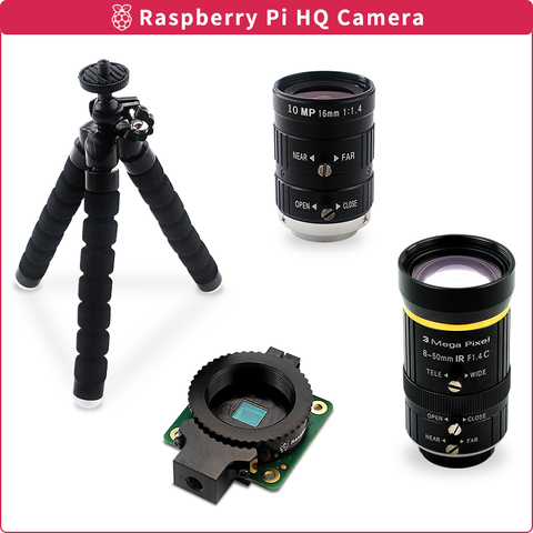 Raspberry Pi – caméra à capteur IMX477 de 12,3 mp, avec téléobjectif/grand Angle/HD, Zoom, haute qualité, pour Pi 4B/3B +/Zero ► Photo 1/1