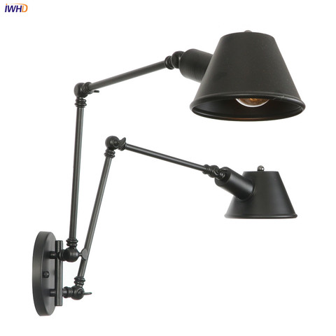 IWHD-lampe murale industrielle Style Vintage et rustique, applique pour chambre à coucher, escalier, escalier, Loft ► Photo 1/6