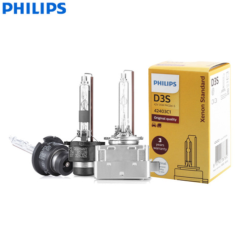 Philips – ampoule au xénon HID pour phare de voiture, Original, de qualité OEM (unique), D1S, D2S, D2R, D3S, D4S, 35W ► Photo 1/6