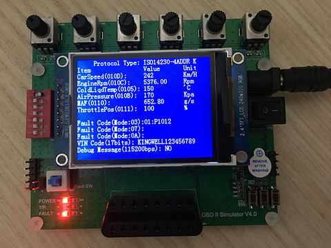 Simulateur d'obd de véhicule/émulateur d'ecu écran OLED de 0.96 pouces prend en charge J1939 ► Photo 1/3