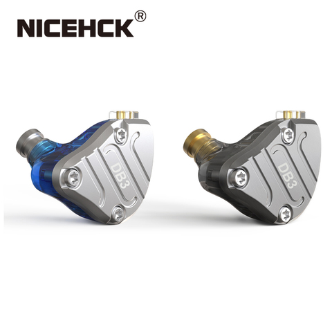 NiceHCK DB3 dans l'oreille écouteur 1BA + 2DD hybride 3 pilotes DJ moniteur en cours d'exécution Sport écouteur HIFI casque métal écouteurs IEM NiceHCK NX7 ► Photo 1/6