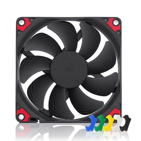 Noctua – ventilateur de radiateur NF-A9x14 PWM chromax.black.swap, ultra-mince, 92x92x14mm, 92mm, pour boîtier d'ordinateur, refroidisseur de CPU ► Photo 1/4