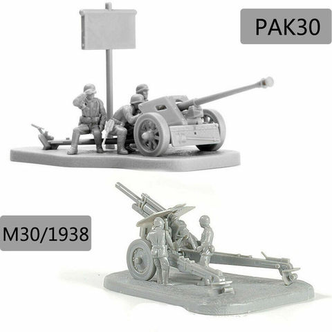 Puzzle de briques, modèle d'assemblage, modèle de canon 4D 1:72 scénario PAK40 M30 M1938 ► Photo 1/6