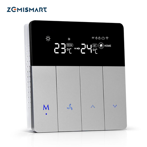 Zemimart Tuya Thermostat de climatisation Alexa Eco Google contrôle de la maison minuterie de vie intelligente APP télécommande ► Photo 1/2