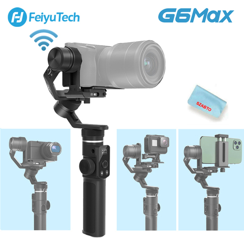 FeiyuTech – G6 Max stabilisateur de caméra à cardan 3 axes portatif d'occasion, pour caméra de poche sans miroir, GoPro, herosmtphone ► Photo 1/6